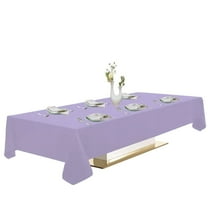 Urby 1pcs Lavender Rectangle Tablecloth Linen for Dining, Party and Events