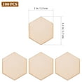thumbnail image 2 of HOMOBABE 100Pcs Small Hexagon Pieces Wooden Hexagon For Crafts And Diy Projects, 2 of 8