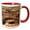 Red/White, variant on 3drose, Hopi Indians, Canyon De Chelly, Arizona - Us03 Awy0155 - Angel Wynn, 11oz Two-tone Black Mug