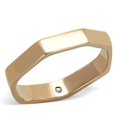 thumbnail image 1 of Alamode TK2030-9 Anneau en Acier Inoxydable pour Femmes avec Cristal de Qualité Supérieure en Transparent - Taille 9, 1 of 1