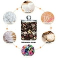 thumbnail image 6 of Yayeee 4 Pack Qtip Holder Bathroom Cotton Swab Canister with Lid Clear Dispenser Set, Black Chocolate Cakes, 6 of 6