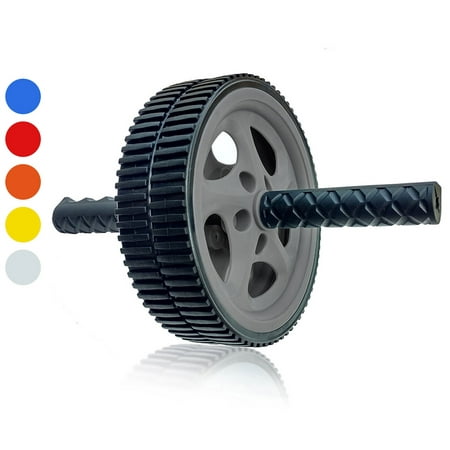 Exercise Equipment For Kids Wacces AB Roller Wheel Power - Exercise & Fitness Wheel With Easy Grip Handles Equipment For Core Training & Abdominal Workout At Home or Gym, Grey ()