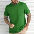 thumbnail image 3 of Negocios Tops Casuales, Hombre a Damas Cuello Redondo Manga Corta Suéter, Tejido de Poliamida de Viscosa Superior, 3 of 7
