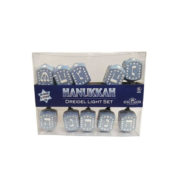 Hanukkah Dreidel 10-Piece Light Set