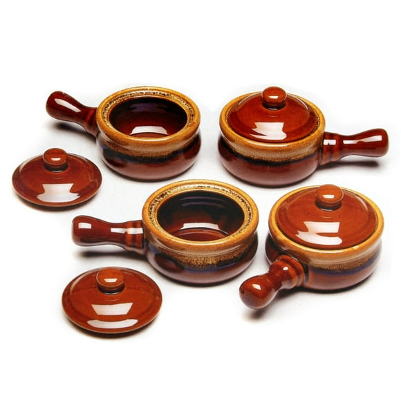 Browne Covered Onion Soup Bowls, Set of 4