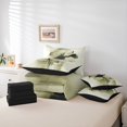 thumbnail image 6 of Manfei Rustic Flower Twin Bedding Sets 7-Piece,Vintage Floral Bedding Comforter Set,Beige Splatter Ink Sheet Sets,Luxury Bedroom Decor,Reversible, 6 of 8