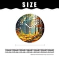 thumbnail image 2 of 10 Inch Wall Clock Battery Operated Silent Clock Decorative for Office, Kitchen, Outdoor, Living Room，Autumn Forest Nature Beautiful, 2 of 4