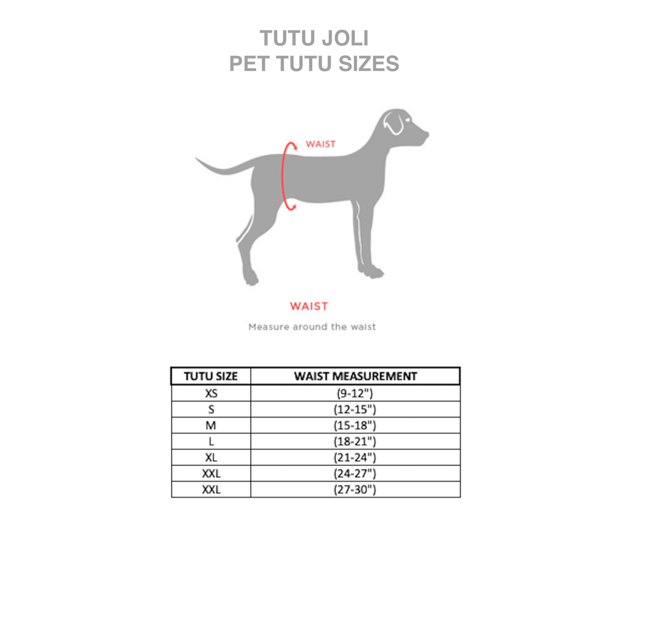 Red Easter Holiday Dog Tutu Skirt | XS-XXXL