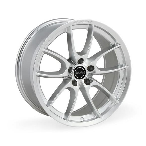 19 x 11 in., 5 x 114.3 Bolt Pattern ET50 CB73 CS5 Shelby Wheel for 2015-2020 Ford Mustang - Hyper Silver