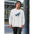 thumbnail image 2 of Humpback Whale Watercolor. Sweatshirt Men -Image by Shutterstock, Male Large, 2 of 4