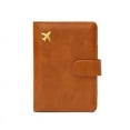 thumbnail image 5 of Cartera corta de cuero suave a juego con estilo RFID, con cepillo antirrobo, a la moda, multifuncional, para pasaporte de viaje, 5 of 5