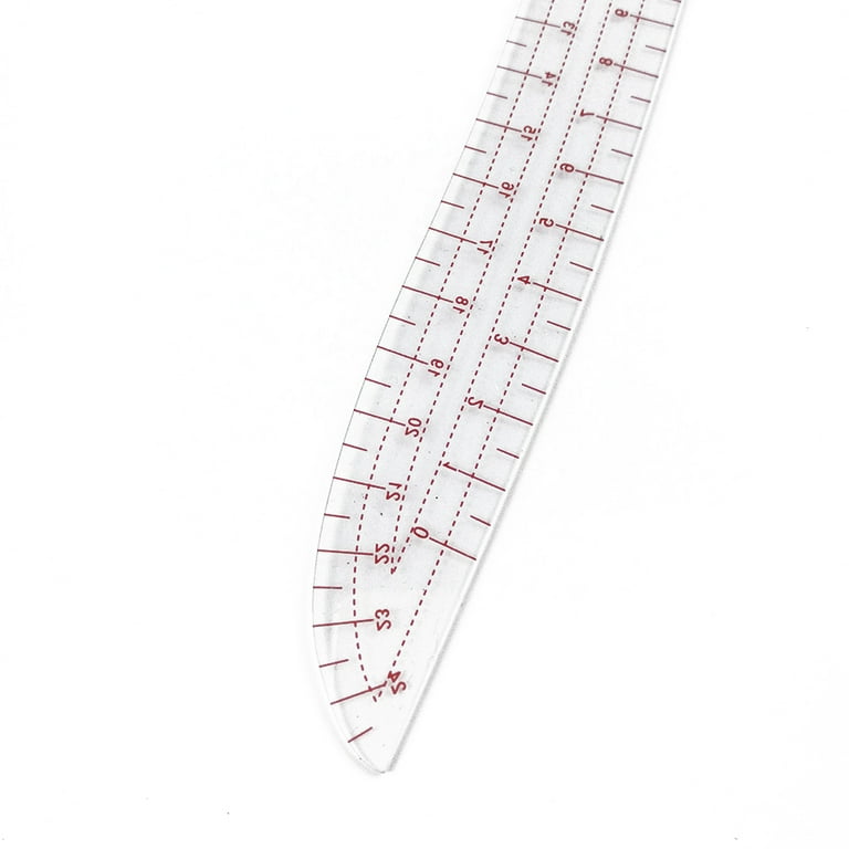 LILSHIM Plastic Transparent Tailor French Curve Sewing Ruler Comma Shaped  Rulers 