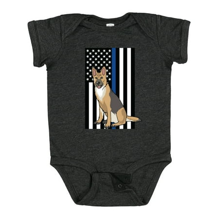 

Inktastic Law Enforcement Flag Dog K-9 Gift Baby Boy or Baby Girl Bodysuit