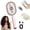 Pink, variant on 3-in-1 Electric Mist Spray Air Cushion Massage Brush, Detangling Styling Tool for Frizz, Dry & Tangled Strands (Pink)
