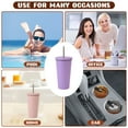 thumbnail image 3 of Taza de café de acero inoxidable, taza de coche de 500ml con termo de paja, 1 Uds., 3 of 5