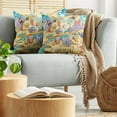 thumbnail image 5 of Ambesonne Colorful Throw Pillow Cover 2 Pack, Nature Beasts Hippo, 16", Multicolor, 5 of 7