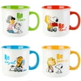 thumbnail image 3 of Peanuts Gentle Reminders 4 Pack 21 oz Stoneware Camper Mug Set, 3 of 6