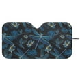thumbnail image 2 of Yuyamidu Vintage Dragonfly Windshield Sun Shade Folding Car Front Window Sunshade for Cars SUV Trucks, Max UV Blocking Sun Visor Shield, 2 of 7