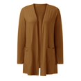 thumbnail image 4 of Cardigan à Manches Longues pour Femmes Automne Cardigan Ouvert avec Poches Cardigan Léger Décontracté, 4 of 7