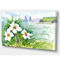 thumbnail image 2 of Fleurs Épanouies sur Rivière d'Été - Toile d'Art Paysager, 2 of 3