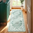 thumbnail image 7 of Sonoro Kate 2x6 Area Rugs for Living Room Bedroom, Non Slip Boho Machine Washable Indoor Floor Carpet, Green, 7 of 7