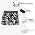 thumbnail image 3 of Balery Ying Yang Checkered Calzoncillos bóxer para hombre, ropa interior de algodón suave y transpirable con cinturilla de nailon-Small, 3 of 5