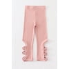 Abby & Evie Creamy Peach hollow out legging