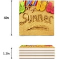 thumbnail image 3 of POGLIP Summer Beach Slippers Set of 8 Coaster for Drinks, Absorbent Ceramic Stone Coasters Cup Mat with Cork Base for Home Kitchen Room Coffee Table Bar Decor, 3 of 4