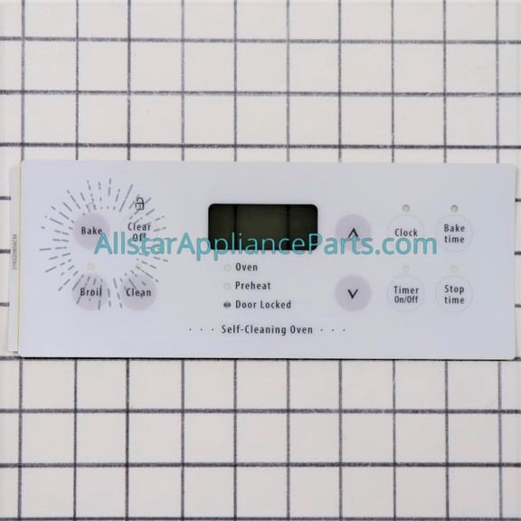 Frigidaire Range/Stove/Oven White Clock Overlay 316220804