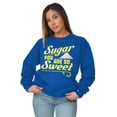 thumbnail image 5 of Sweet Cute Pick-Up Line Corny Nerdy Women Crewneck Sweatshirt Brisco Brands S, 5 of 5