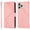 Pink, variant on Case Wallet for iPhone 14 Pro 6.1-inch, [Wrist Strap] RFID Blocking 3 Card Slot Stand [Shockproof TPU Shell], PU Leather Magnetic Flip Cover Compatible with iPhone 14 Pro 2022,Brown