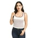 thumbnail image 1 of Top de canalé con diseño a rayas /Juvenil, 0294 (Lineas vino) vino M, 1 of 4
