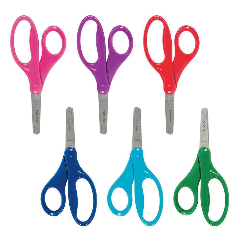 Fiskars Blunt-Tip 5" Kids Scissors, For ages 5+