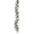 thumbnail image 2 of Vickerman 6' Flocked Ashville Pine Artificial Christmas Garland Unlit, 2 of 2