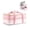 Pink Gingham, variant on Fit + Fresh Expandable Insulated Casserole Carrier, Hot & Cold Transport Bag, Taupe Stripe