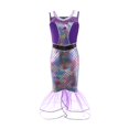 thumbnail image 1 of Vestido de princesa Ariel de La Sirenita para niñas, vestido de cola de pez con volantes de lujo para fiesta de cumpleaños, vestido elegante de Halloween, Cosplay zhangyuxiang unisex, 1 of 2