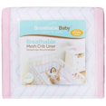 thumbnail image 5 of BreathableBaby Breathable Mesh Liner for Full-Size Cribs, Classic 3mm Mesh, Pink Chevron (Size 4FS Covers 3 or 4 Sides), 5 of 5