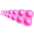 thumbnail image 3 of Molde de silicona semicírculo creativo reutilizable DIY molde de gelatina molde de Chocolate Timcorr Color Rosa, 3 of 8