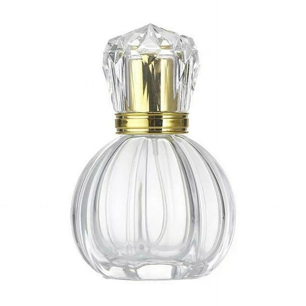 5 uds., 100ML, atomizador recargable, botellas de Perfume vacías de vidrio para viajes, botella pulverizadora portátil con forma de calabaza, vidrio recargable
