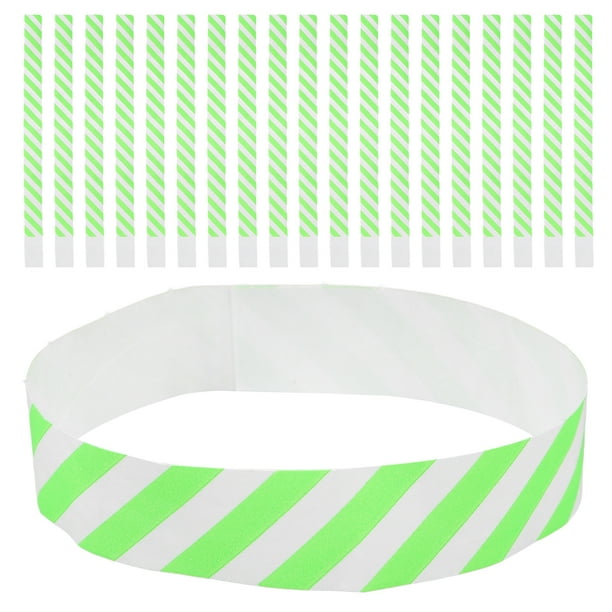 KAKOWELY 100 pulseras de papel desechables para eventos, fiestas y conciertos.