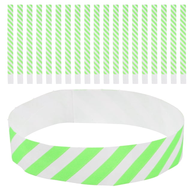 KAKOWELY 100 pulseras de papel desechables para eventos, fiestas y conciertos.