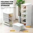 8 Tier Vertical Tall Narrow Shoe Rack, Corner Shoe Storage Organizer