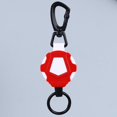 thumbnail image 2 of POINTERTECK Easy-to-pull Buckle Rope Keychain Retractable Ring Anti Lost (Black White), 2 of 9
