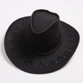 thumbnail image 3 of Chapeau de Soleil à Large Bord Protection Solaire Hommes Femmes Couleur Pure Chapeau Réglable pour l'Extérieur, 3 of 10