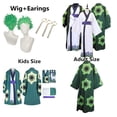 thumbnail image 2 of Disfraz de Roronoa Cos Zoro para niños, disfraz de Anime de fantasía, kimono, bata, cinturón, traje de fiesta de Carnaval de Halloween, 2 of 5