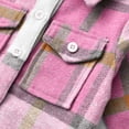 thumbnail image 5 of FAMTKT Toddler Flannel Shirt Jacket Plaid Long Sleeve Lapel Button Down Shacket Kids Boys Girls Shirts Coats Fall Tops, Baby Clothes, 5 of 8