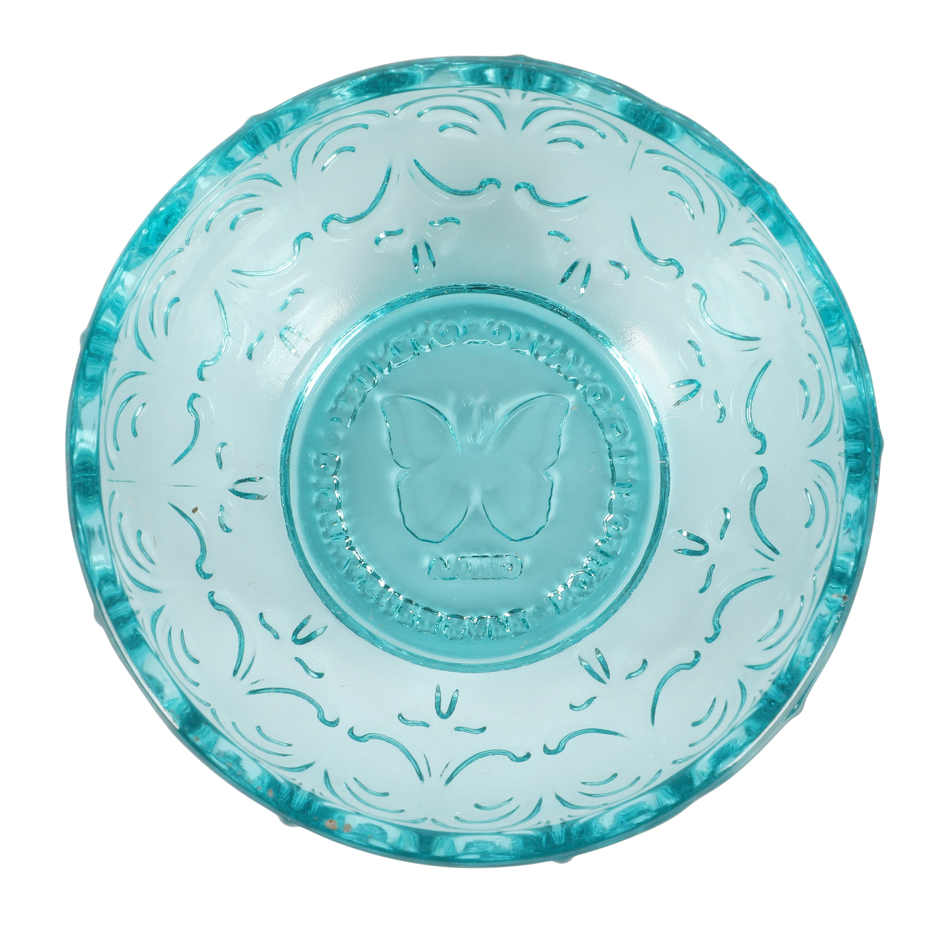 (4 pack) The Pioneer Woman Glass Dip Bowl, Teal