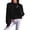Black, variant on Turtleneck Sweatshirt Tunic Sweatshirt Casual Long Sleeve Pullover Sweaters Crew Neck Oversized Ribbed Knit Fall Winter Sweater Solid Sweatshirt Running Sweatshirts Tunic Sweater Black L