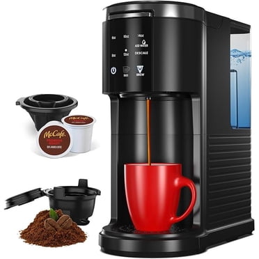 Fornido Single Serve Coffee Maker, 2 in 1 for K-Cup Pods & Ground Coffee, Fast Brewing Coffee Machine, 6-14oz Brew Sizes, Coffee Makers with 42oz Reservoir, Touch Screen, Ideal for Home Travel