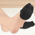 thumbnail image 4 of Toe Topper Socks, 3 Pairs No Show Liner Half Socks Non Slip Hidden Toe Covers Socks Seamless Toe Socks, 4 of 6